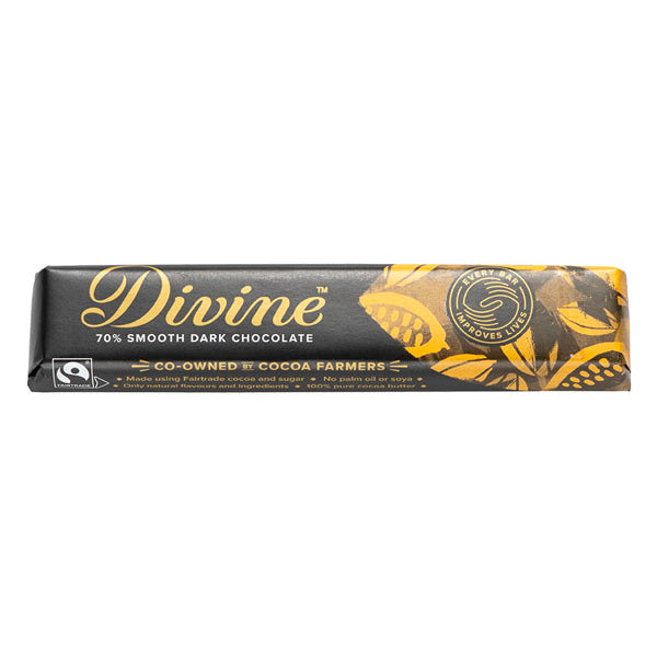 Divine Smooth Dark Chocolate 70%, 35g