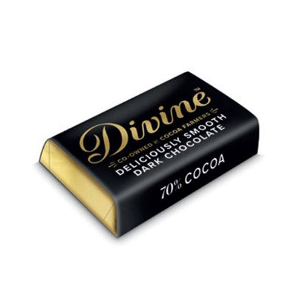 Divine Dark Chocolate 70%, Mini 4,2g 100-p