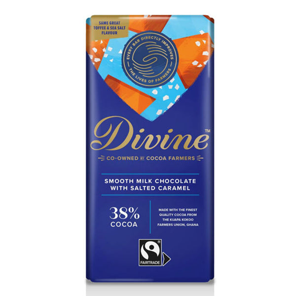 Divine Milk Chocolate with Salted Carmel 90g