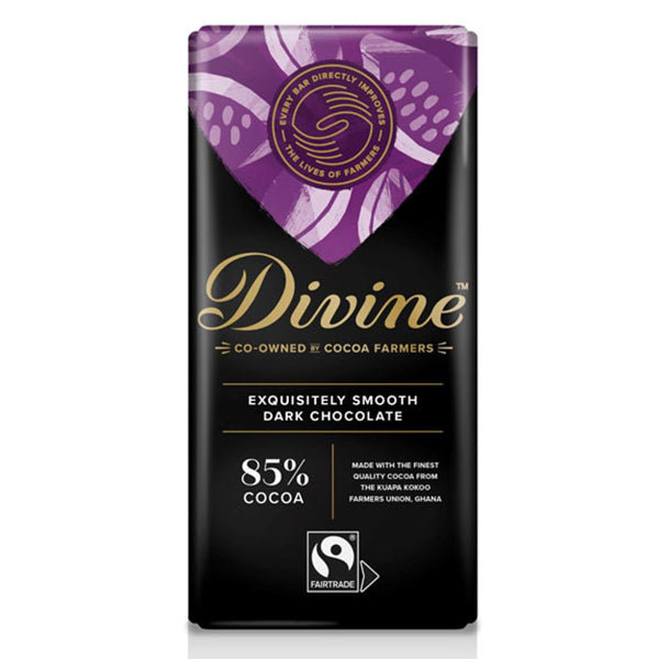 Divine Dark Chocolate 85%, 90g