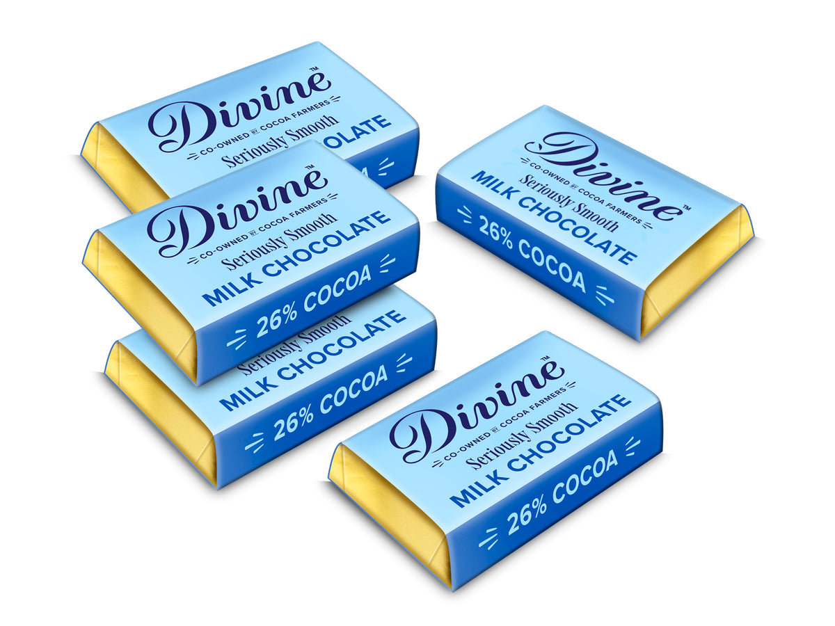 Divine Milk Chocolate 27% Mini, 4,2g 100-pack