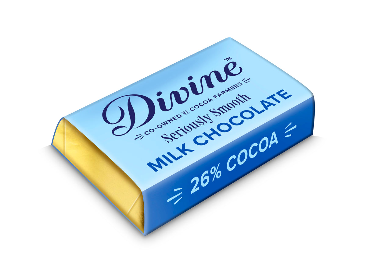 Divine Milk Chocolate 27% Mini, 4,2g 100-pack