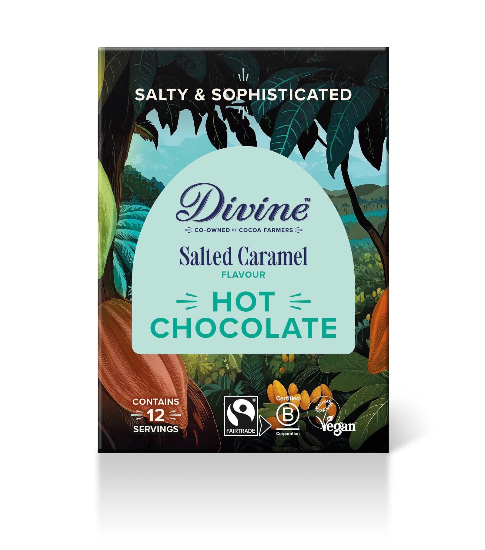 Divine Hot Chocolate Salted Caramel, 250g
