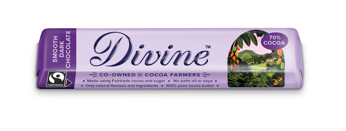 Divine Smooth Dark Chocolate 70%, 35g