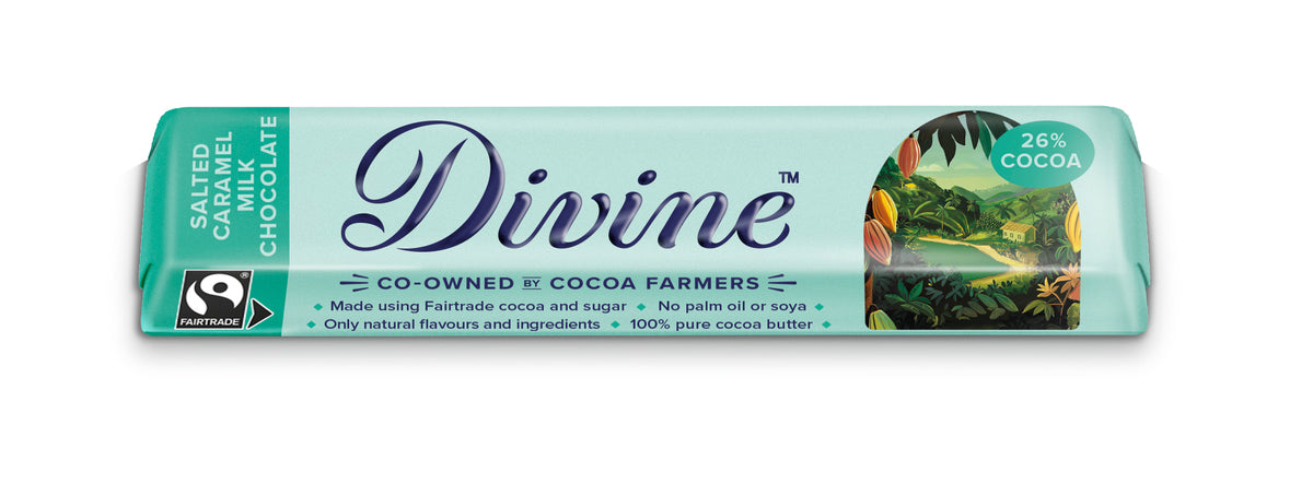 Divine Milk Chocolate with Salted Caramel 35g