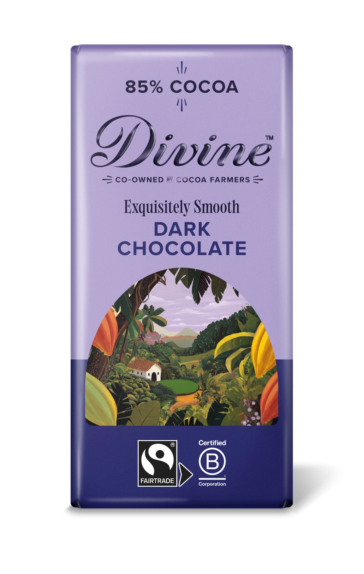 Divine Dark Chocolate 85%, 90g