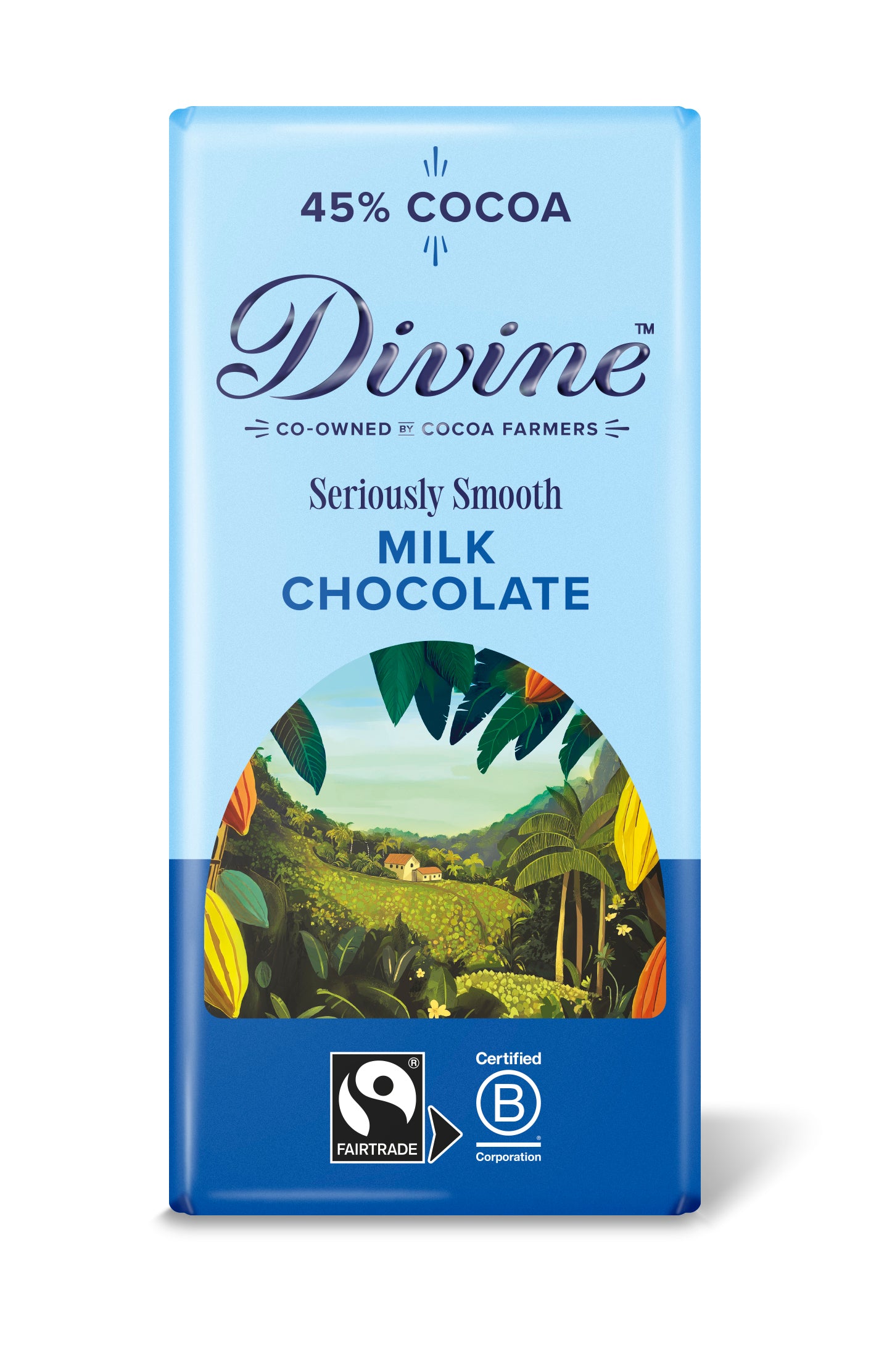 Divine Smooth Milk Chocolate 45% 90g