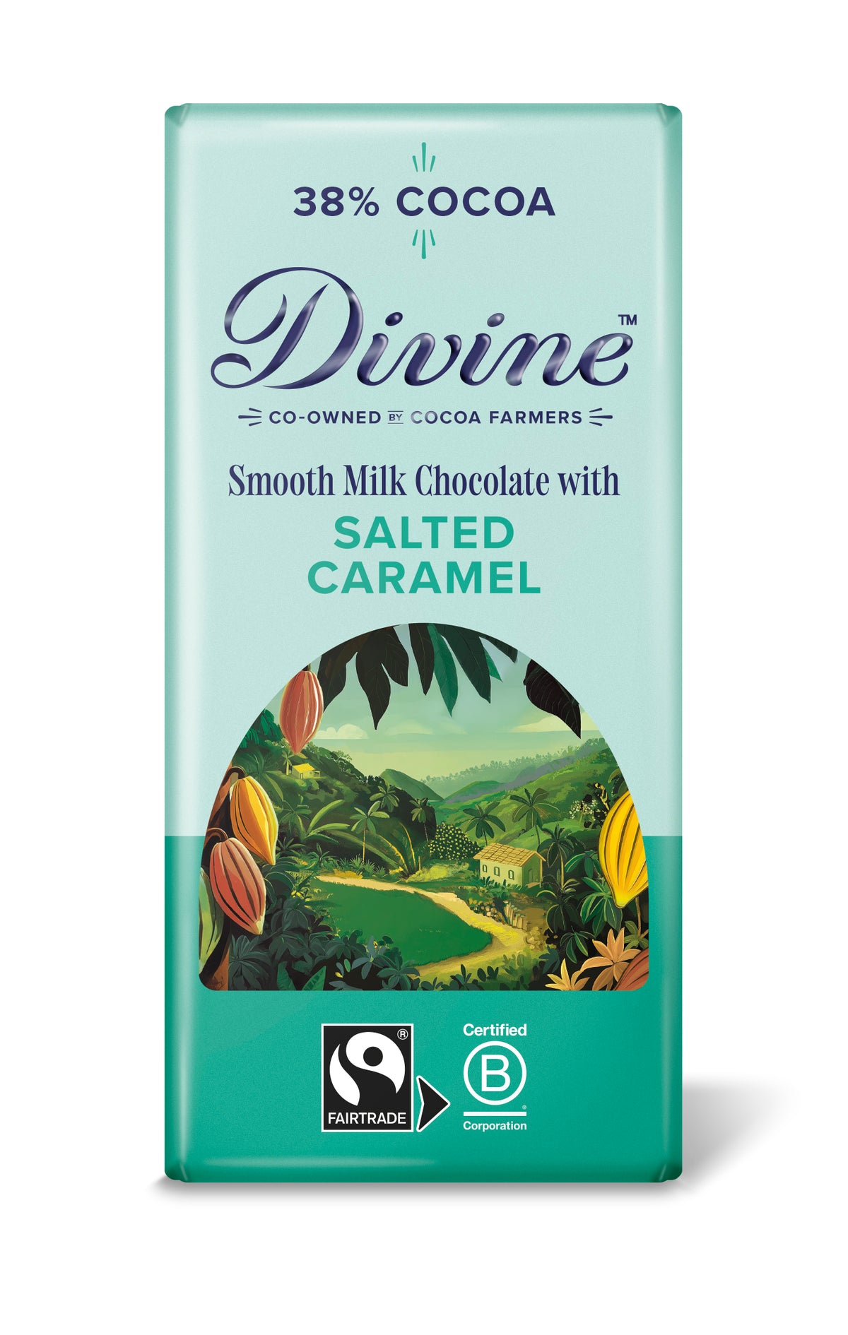 Divine Milk Chocolate with Salted Caramel 90g