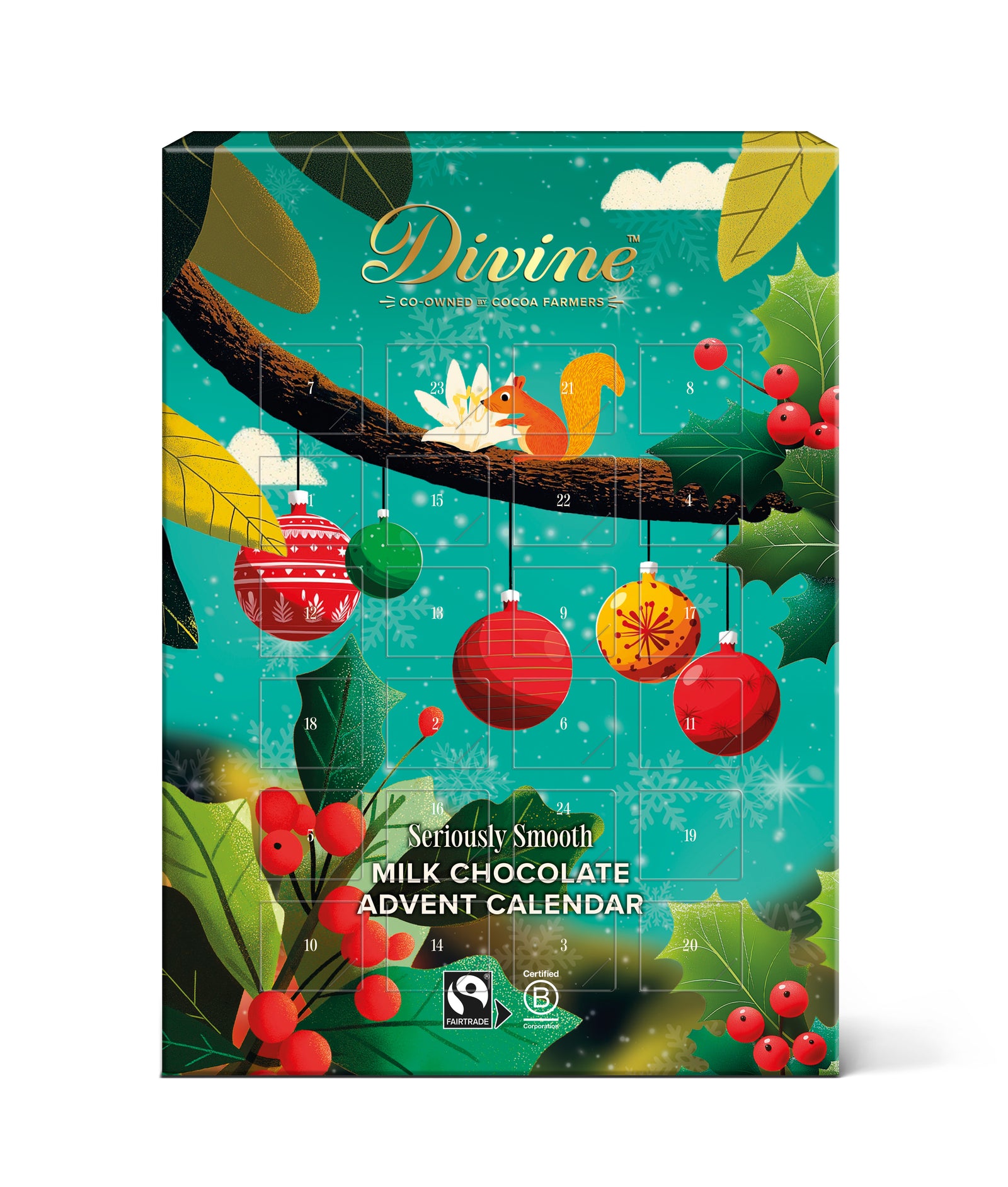 Divine Adventskalender mjölkchoklad, 85g