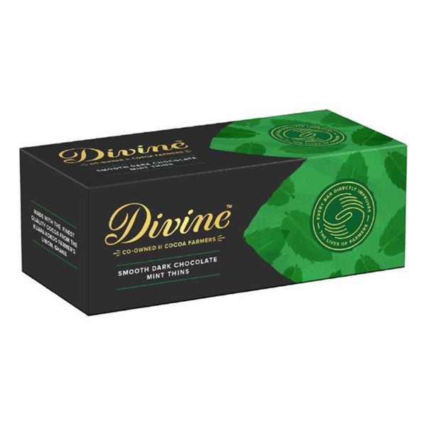 Divine Dark Chocolate Mint Thins 200g